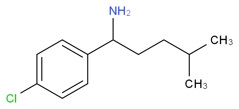 1-(4-chlorophenyl)-4-methylpentan-1-amine_Molecular_structure_CAS_)