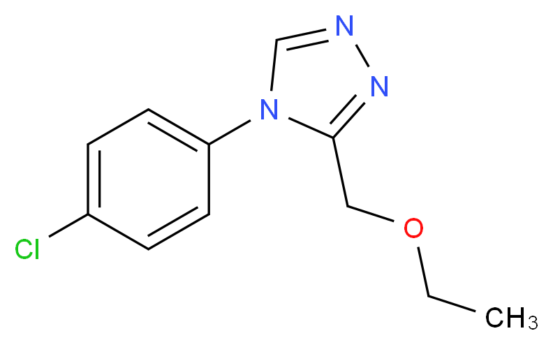 4-(4-chlorophenyl)-3-(ethoxymethyl)-4H-1,2,4-triazole_Molecular_structure_CAS_)