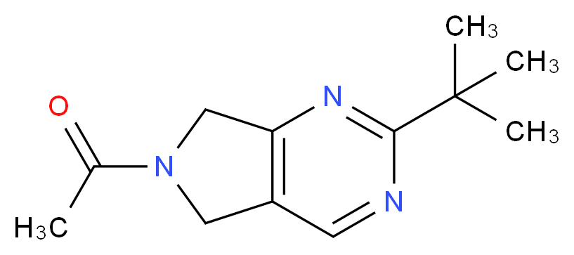 6-acetyl-2-tert-butyl-6,7-dihydro-5H-pyrrolo[3,4-d]pyrimidine_Molecular_structure_CAS_)