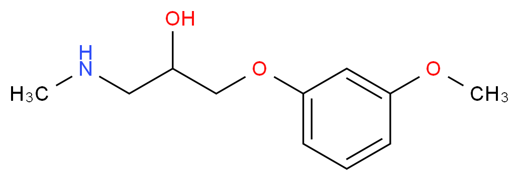 1-(3-Methoxyphenoxy)-3-(methylamino)-propan-2-ol_Molecular_structure_CAS_)
