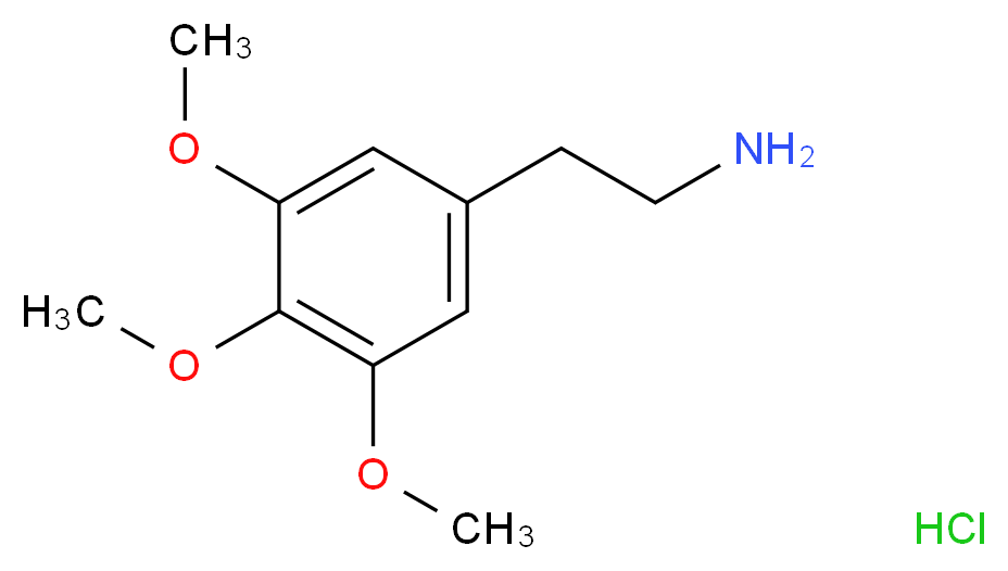 Mescaline hydrochloride_Molecular_structure_CAS_832-92-8)