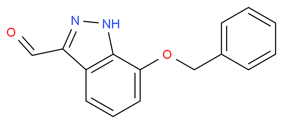 1H-INDAZOLE-3-CARBOXALDEHYDE, 7-(PHENYLMETHOXY)-_Molecular_structure_CAS_900506-30-1)
