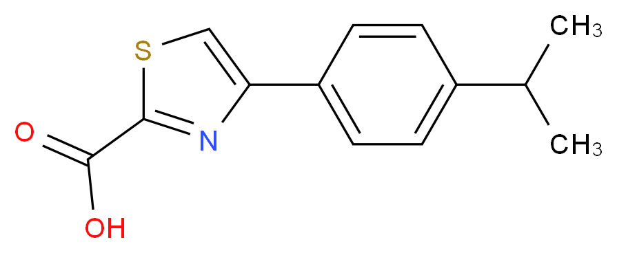 2-THIAZOLECARBOXYLIC ACID, 4-[4-(1-METHYLETHYL)PHENYL]-_Molecular_structure_CAS_868591-88-2)