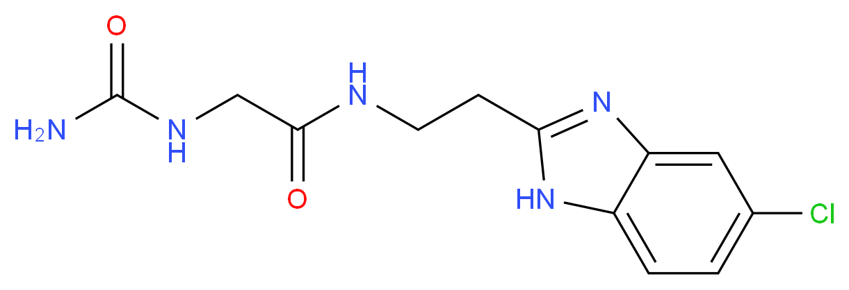 N~2~-(aminocarbonyl)-N~1~-[2-(5-chloro-1H-benzimidazol-2-yl)ethyl]glycinamide_Molecular_structure_CAS_)