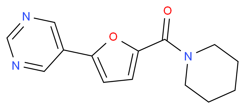 5-[5-(piperidin-1-ylcarbonyl)-2-furyl]pyrimidine_Molecular_structure_CAS_)