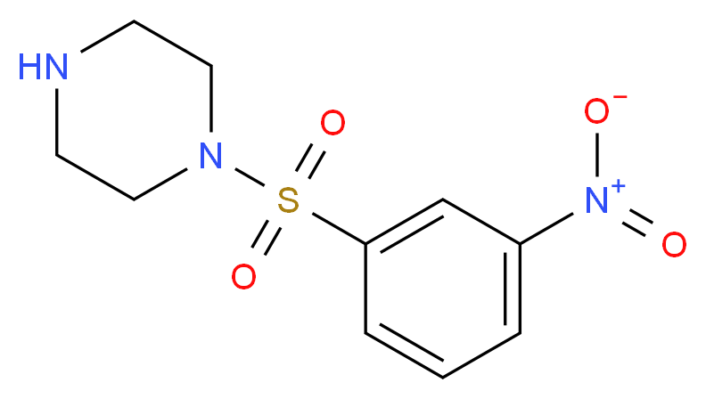 1-[(3-nitrophenyl)sulfonyl]piperazine_Molecular_structure_CAS_)