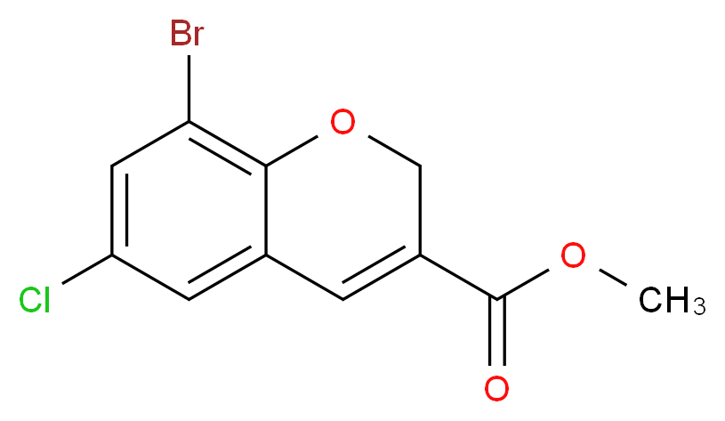 8-BROMO-6-CHLORO-2H-CHROMENE-3-CARBOXYLIC ACID METHYL ESTER_Molecular_structure_CAS_885271-05-6)
