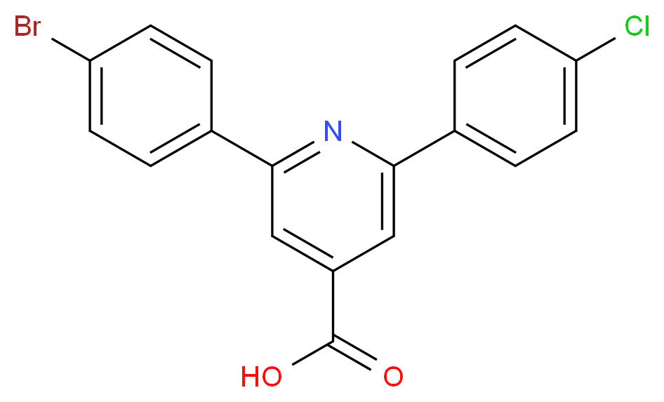2-(4-Bromophenyl)-6-(4-chlorophenyl)pyridine-4-carboxylic acid_Molecular_structure_CAS_38935-52-3)