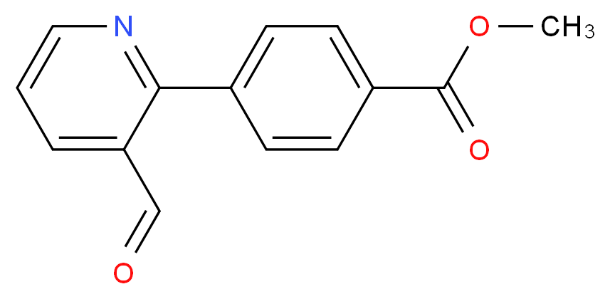 Methyl 4-(3-formyl-2-pyridinyl)benzenecarboxylate_Molecular_structure_CAS_)