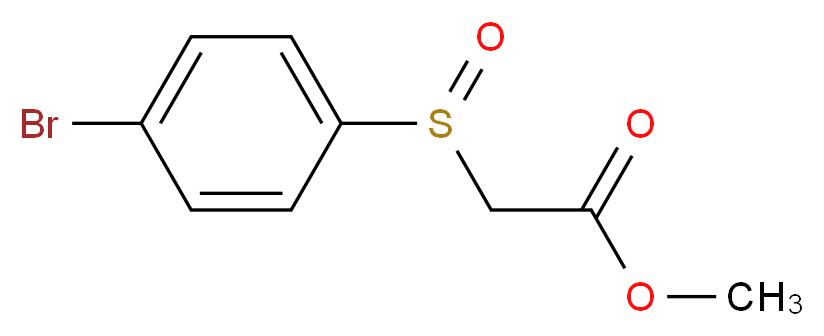 methyl 2-[(4-bromobenzene)sulfinyl]acetate_Molecular_structure_CAS_)