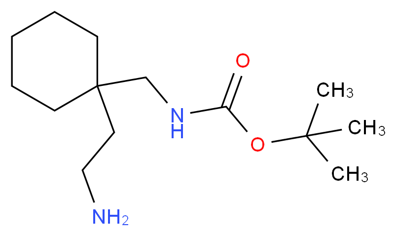 [1-(2-Amino-ethyl)-cyclohexylmethyl]-carbamic acid tert-butyl ester_Molecular_structure_CAS_886362-17-0)