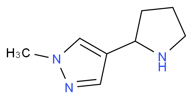 1-methyl-4-(pyrrolidin-2-yl)-1H-pyrazole_Molecular_structure_CAS_)