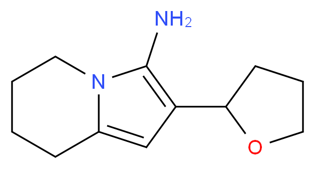 2-(oxolan-2-yl)-5,6,7,8-tetrahydroindolizin-3-amine_Molecular_structure_CAS_)