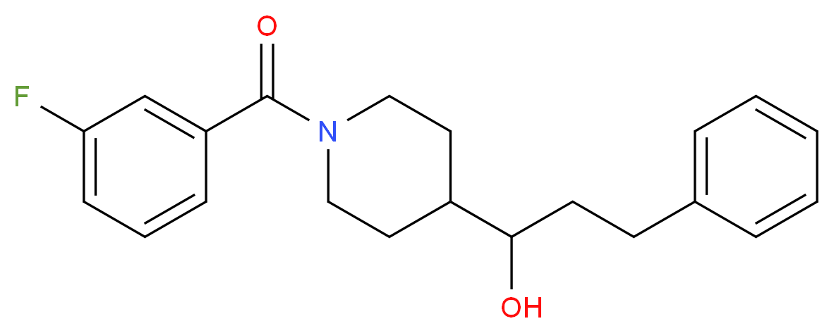 1-[1-(3-fluorobenzoyl)-4-piperidinyl]-3-phenyl-1-propanol_Molecular_structure_CAS_)