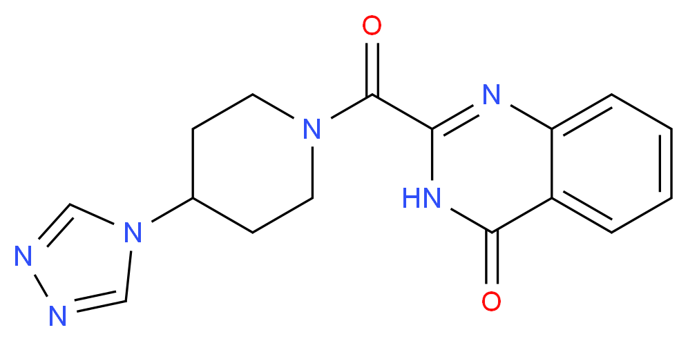 2-{[4-(4H-1,2,4-triazol-4-yl)piperidin-1-yl]carbonyl}quinazolin-4(3H)-one_Molecular_structure_CAS_)