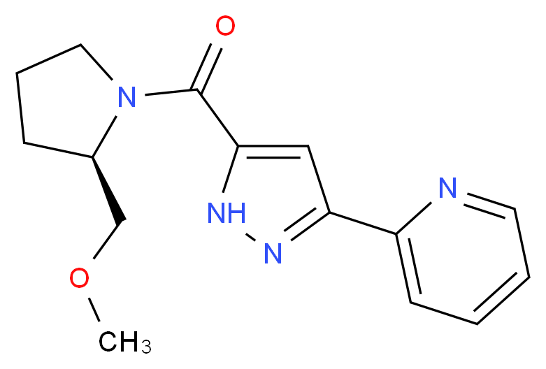 2-(5-{[(2R)-2-(methoxymethyl)pyrrolidin-1-yl]carbonyl}-1H-pyrazol-3-yl)pyridine_Molecular_structure_CAS_)