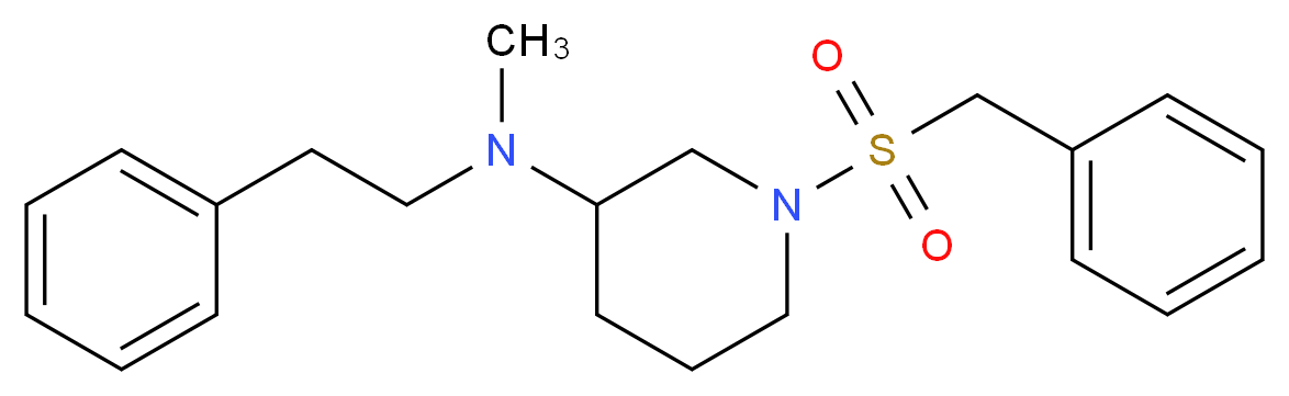 1-(benzylsulfonyl)-N-methyl-N-(2-phenylethyl)-3-piperidinamine_Molecular_structure_CAS_)
