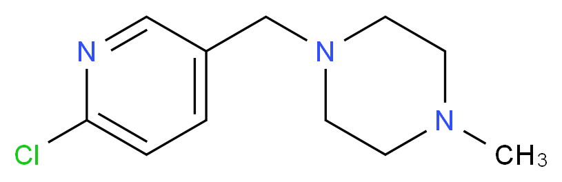 1-[(6-chloro-3-pyridinyl)methyl]-4-methylpiperazine_Molecular_structure_CAS_612487-31-7)