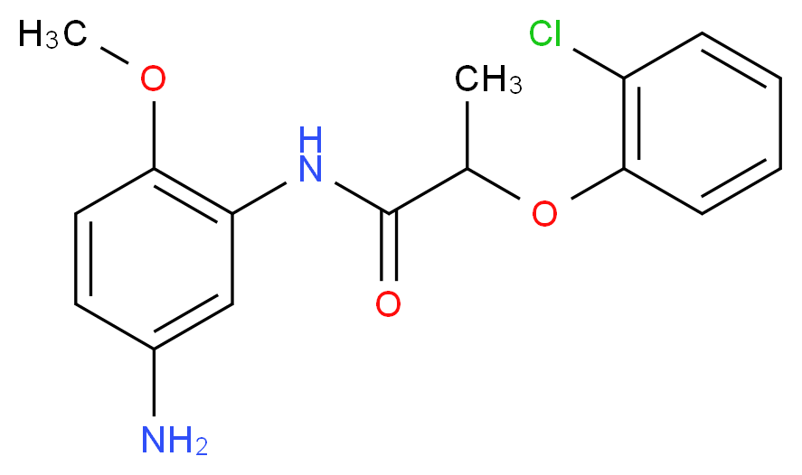 N-(5-Amino-2-methoxyphenyl)-2-(2-chlorophenoxy)-propanamide_Molecular_structure_CAS_)