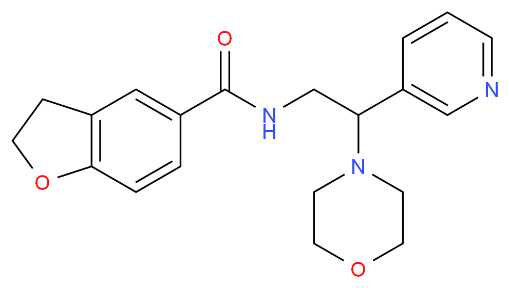 N-(2-morpholin-4-yl-2-pyridin-3-ylethyl)-2,3-dihydro-1-benzofuran-5-carboxamide_Molecular_structure_CAS_)