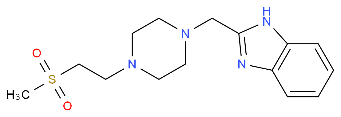 2-({4-[2-(methylsulfonyl)ethyl]piperazin-1-yl}methyl)-1H-benzimidazole_Molecular_structure_CAS_)