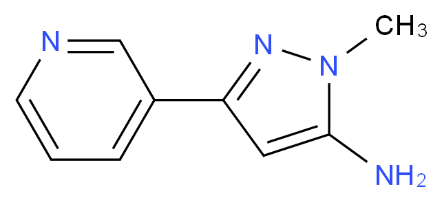 1-Methyl-3-pyridin-3-yl-1H-pyrazol-5-amine_Molecular_structure_CAS_287494-25-1)