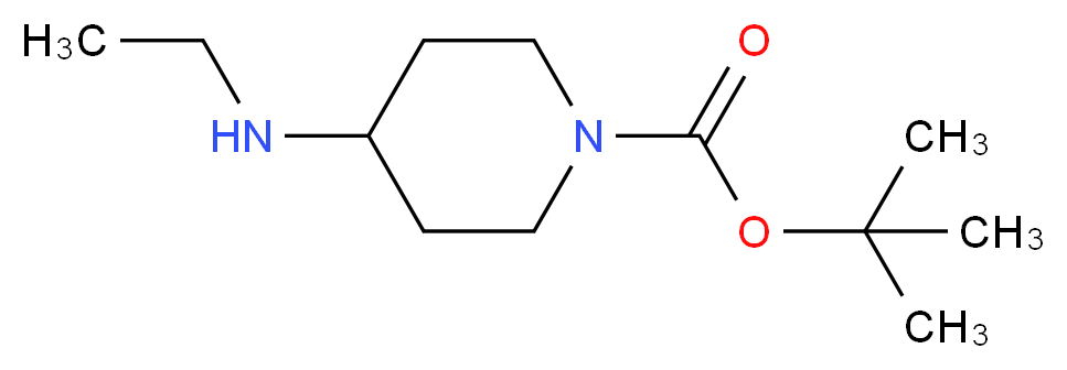 4-(Ethylamino)piperidine, N1-BOC protected_Molecular_structure_CAS_)
