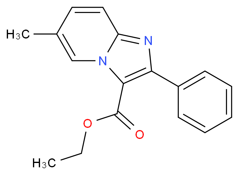 Ethyl 6-methyl-2-phenylimidazo[1,2-a]pyridine-3-carboxylate_Molecular_structure_CAS_)