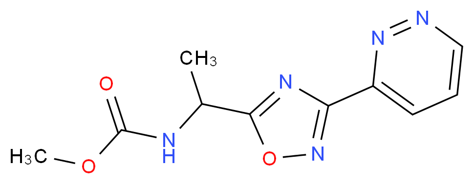 methyl {1-[3-(3-pyridazinyl)-1,2,4-oxadiazol-5-yl]ethyl}carbamate_Molecular_structure_CAS_)