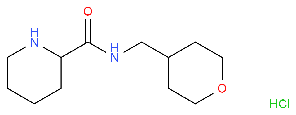 N-(Tetrahydro-2H-pyran-4-ylmethyl)-2-piperidinecarboxamide hydrochloride_Molecular_structure_CAS_)