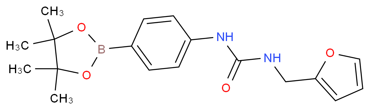 4-(3-Furfurylureido)benzeneboronic acid pinacol ester_Molecular_structure_CAS_874297-85-5)