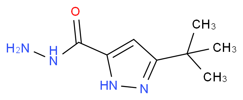 3-tert-Butyl-1H-pyrazole-5-carbohydrazide_Molecular_structure_CAS_)