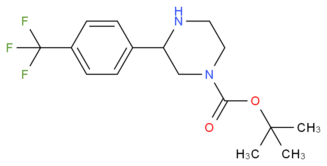 3-(4-TRIFLUOROMETHYL-PHENYL)-PIPERAZINE-1-CARBOXYLIC ACID TERT-BUTYL ESTER_Molecular_structure_CAS_886767-93-7)