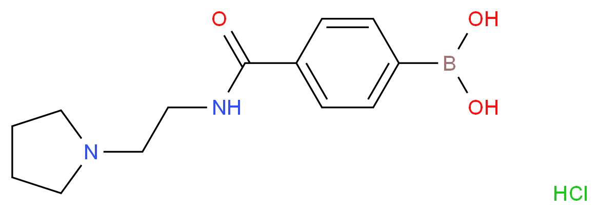 4-[(2-Pyrrolidin-1-ylethyl)carbamoyl]benzeneboronic acid hydrochloride 98%_Molecular_structure_CAS_957060-70-7)