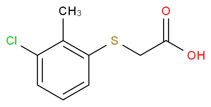 2-[(3-chloro-2-methylphenyl)thio]acetic acid_Molecular_structure_CAS_6375-67-3)