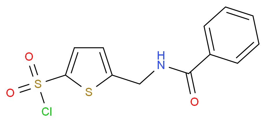5-(benzamidomethyl)thiophene-2-sulfonyl chloride_Molecular_structure_CAS_138872-44-3)