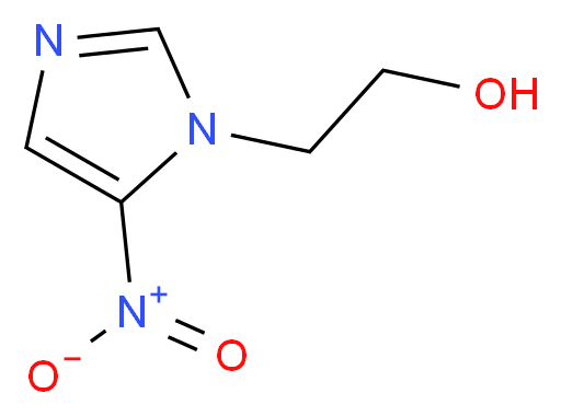 5-Nitro-1H-imidazole-1-ethanol_Molecular_structure_CAS_5006-68-8)