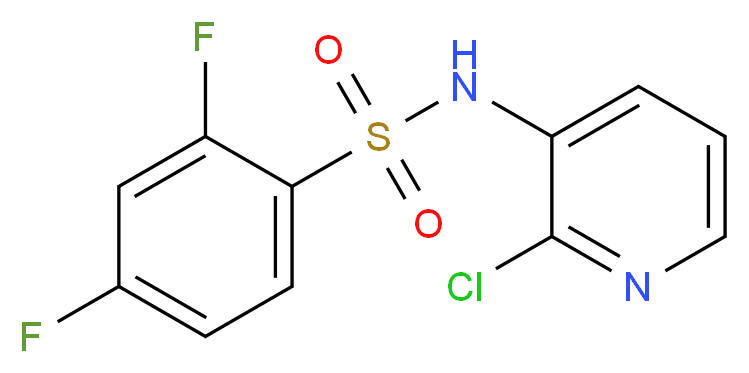 N1-(2-chloro-3-pyridyl)-2,4-difluorobenzene-1-sulphonamide_Molecular_structure_CAS_)
