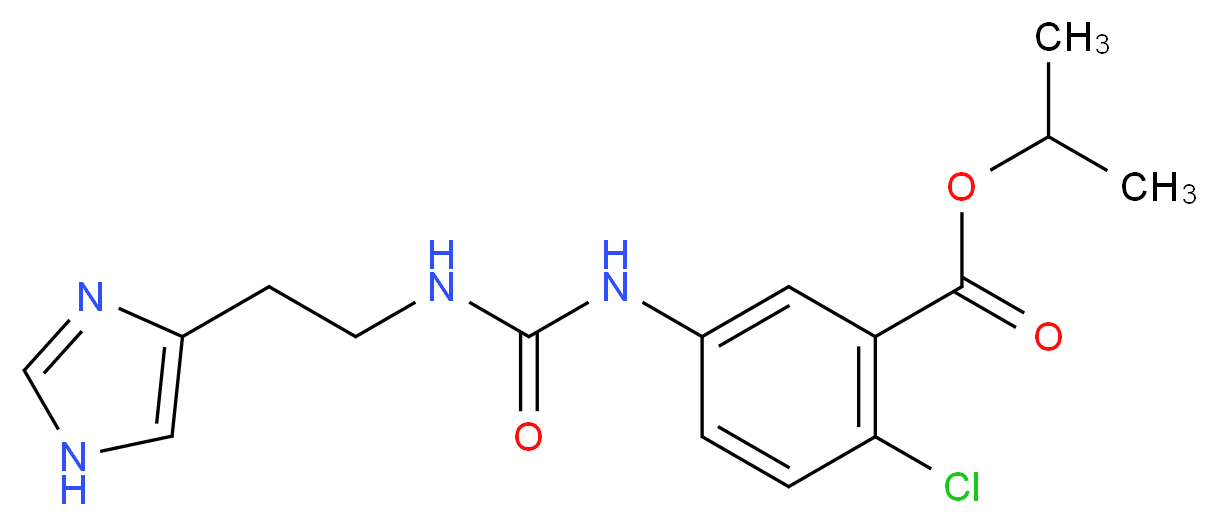 isopropyl 2-chloro-5-[({[2-(1H-imidazol-4-yl)ethyl]amino}carbonyl)amino]benzoate_Molecular_structure_CAS_)