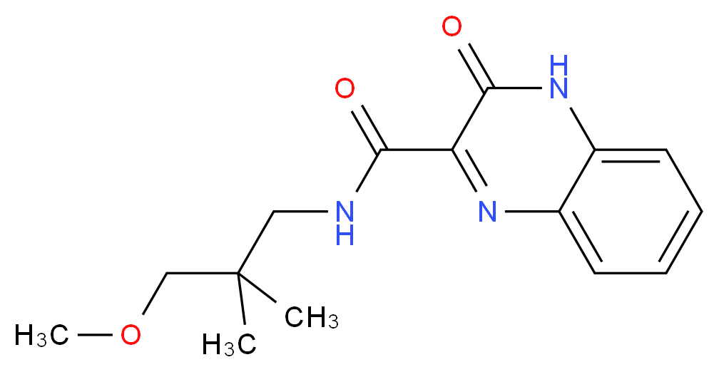 N-(3-methoxy-2,2-dimethylpropyl)-3-oxo-3,4-dihydroquinoxaline-2-carboxamide_Molecular_structure_CAS_)