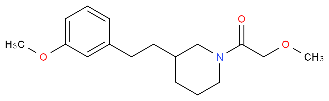 1-(methoxyacetyl)-3-[2-(3-methoxyphenyl)ethyl]piperidine_Molecular_structure_CAS_)