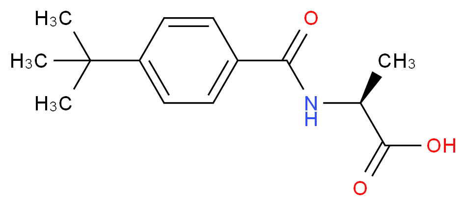 (2S)-2-[(4-tert-butylbenzoyl)amino]propanoic acid_Molecular_structure_CAS_)