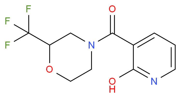 3-{[2-(trifluoromethyl)morpholin-4-yl]carbonyl}pyridin-2-ol_Molecular_structure_CAS_)