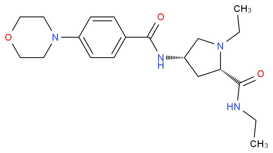 (4S)-N,1-diethyl-4-[(4-morpholin-4-ylbenzoyl)amino]-L-prolinamide_Molecular_structure_CAS_)