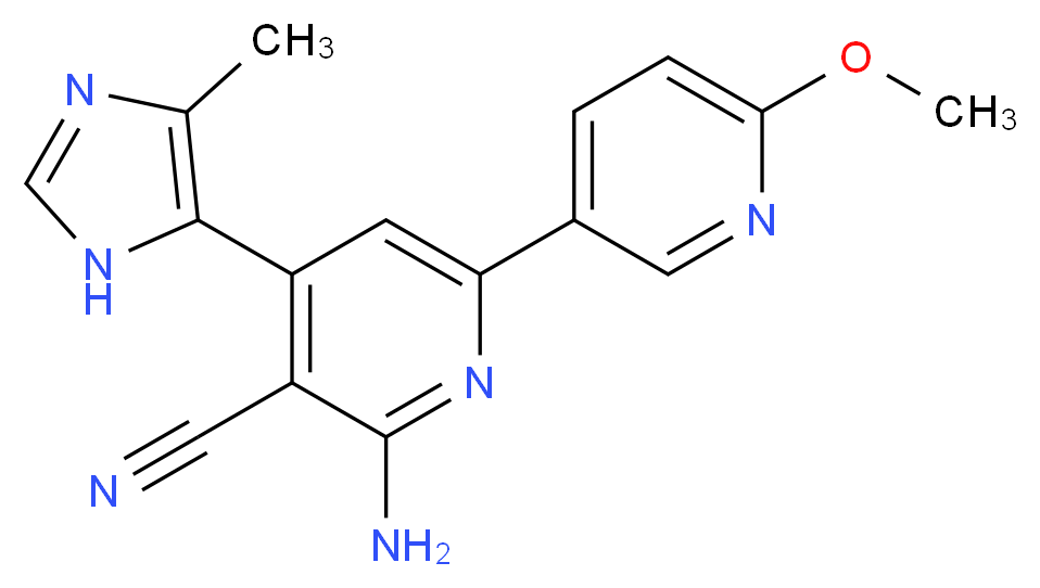 6-amino-6'-methoxy-4-(4-methyl-1H-imidazol-5-yl)-2,3'-bipyridine-5-carbonitrile_Molecular_structure_CAS_)