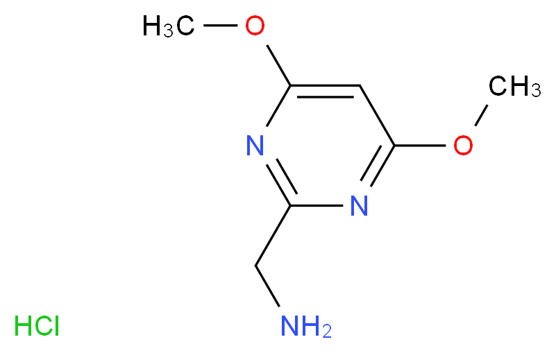 (4,6-dimethoxypyrimidin-2-yl)methanamine hydrochloride_Molecular_structure_CAS_1196147-02-0)
