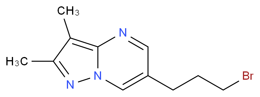6-(3-bromopropyl)-2,3-dimethylpyrazolo[1,5-a]pyrimidine_Molecular_structure_CAS_)