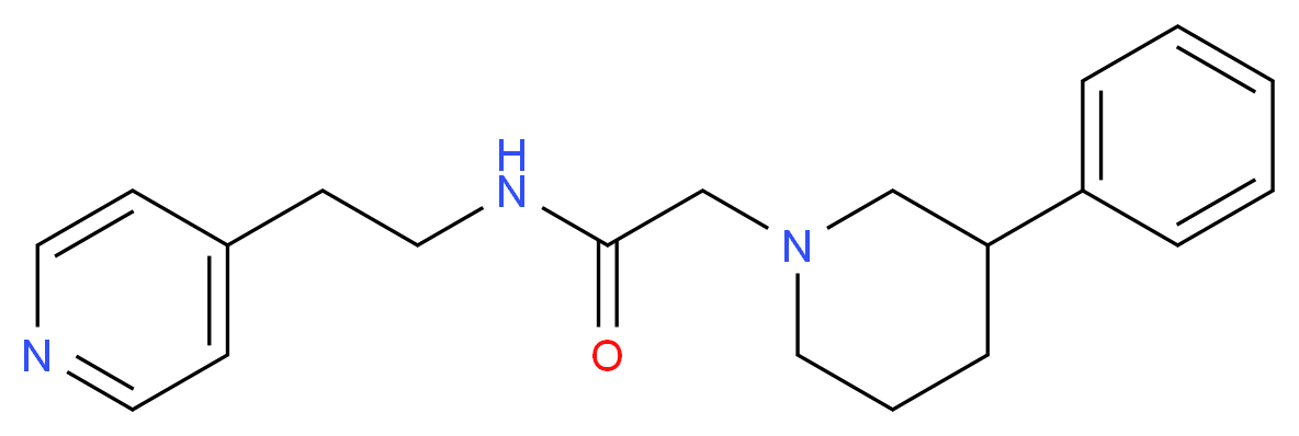2-(3-phenyl-1-piperidinyl)-N-[2-(4-pyridinyl)ethyl]acetamide_Molecular_structure_CAS_)