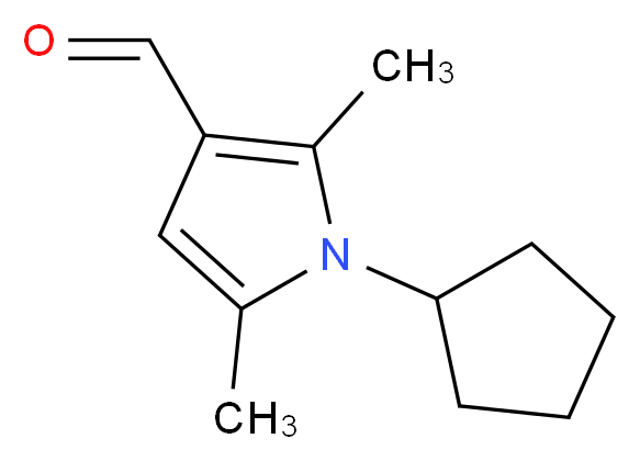 1-Cyclopentyl-2,5-dimethyl-1H-pyrrole-3-carbaldehyde_Molecular_structure_CAS_)