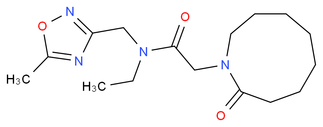 N-ethyl-N-[(5-methyl-1,2,4-oxadiazol-3-yl)methyl]-2-(2-oxoazonan-1-yl)acetamide_Molecular_structure_CAS_)